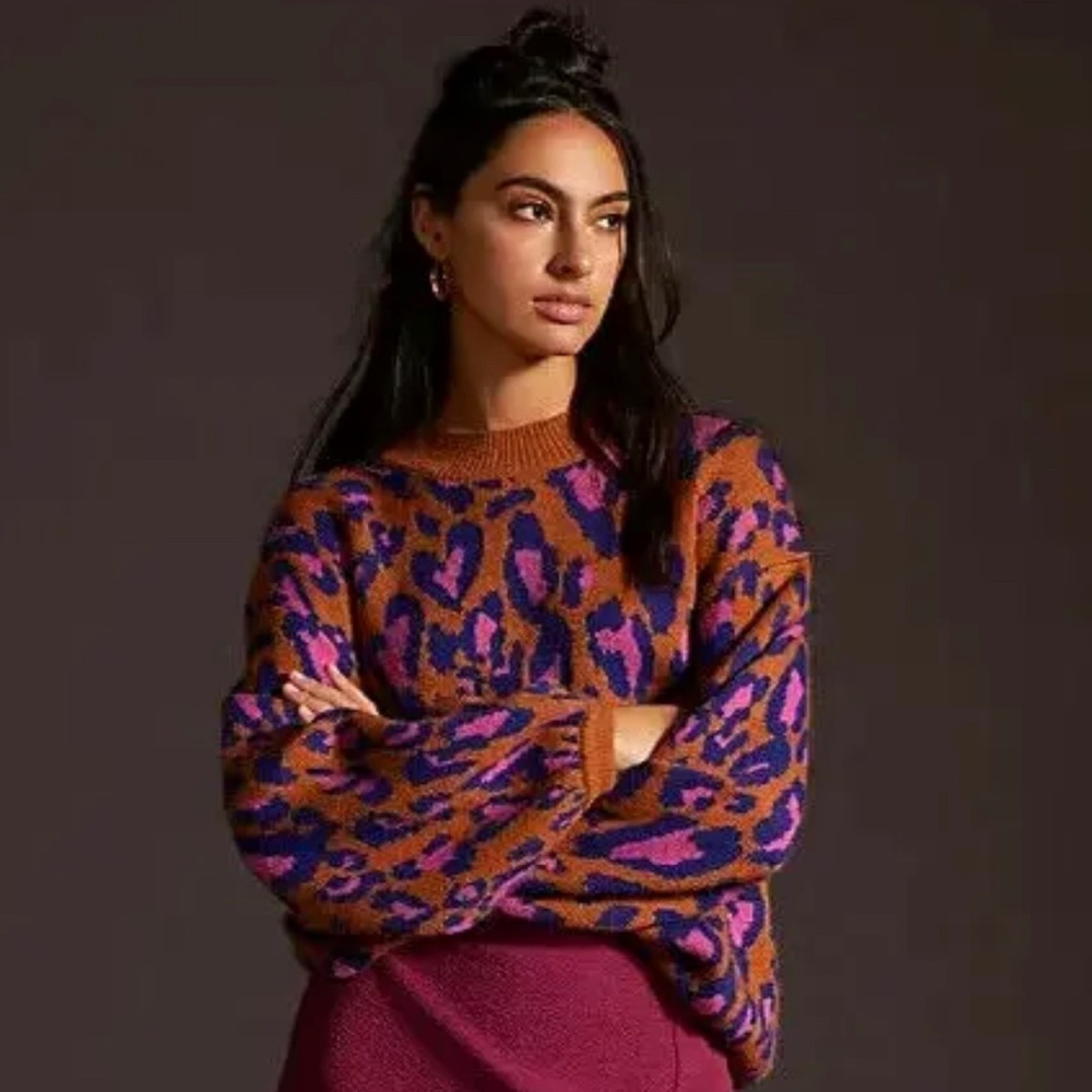 FARM RIO leopard sweater